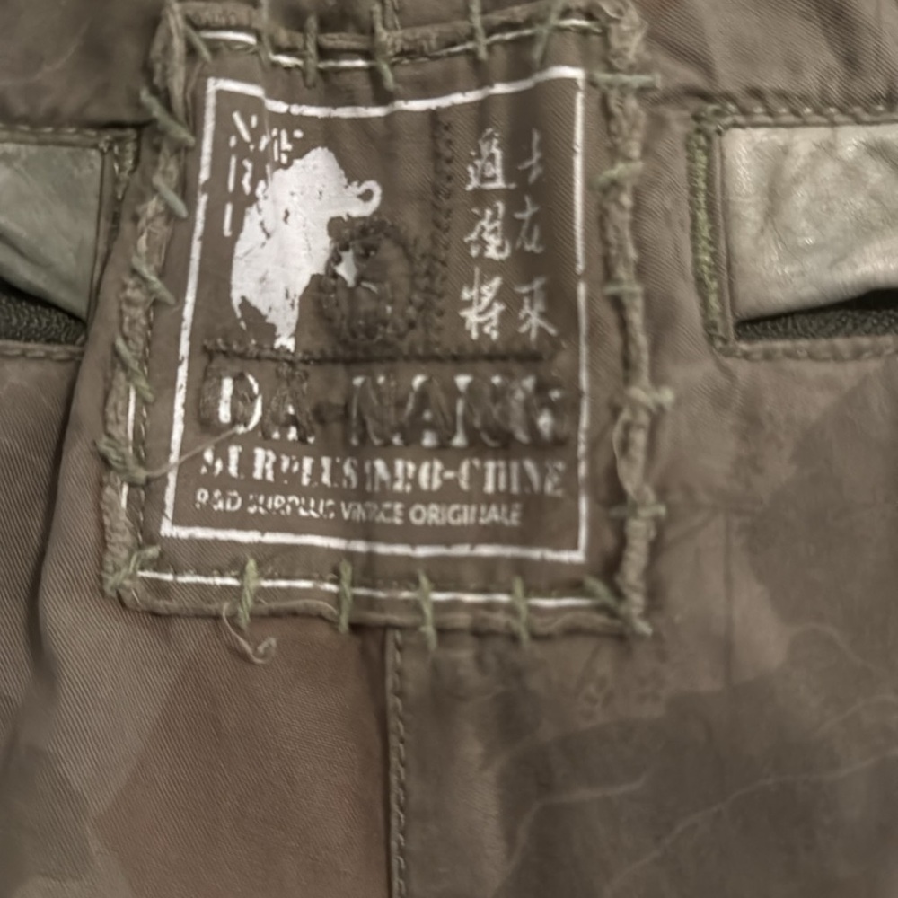 Vintage Y2K Distressed Green Camo Da Nang Cargo Pants 28 waist - Picture 12 of 13